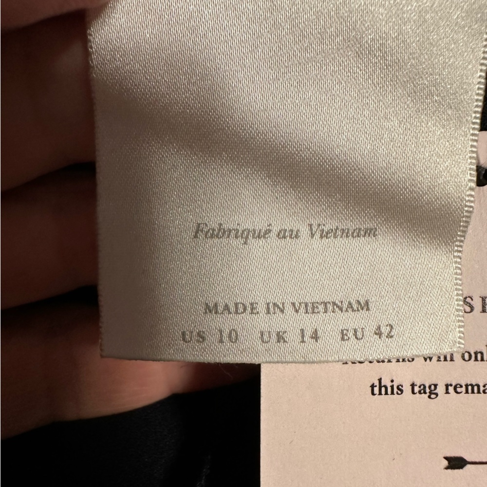 Anthropologie BHLDN Midnight Blue Piper V-Neck Side Slit Gown, Size 10 (v) - Picture 8 of 12